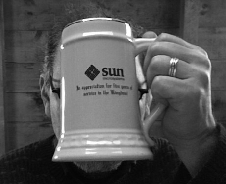 photo of giant sun beer mug